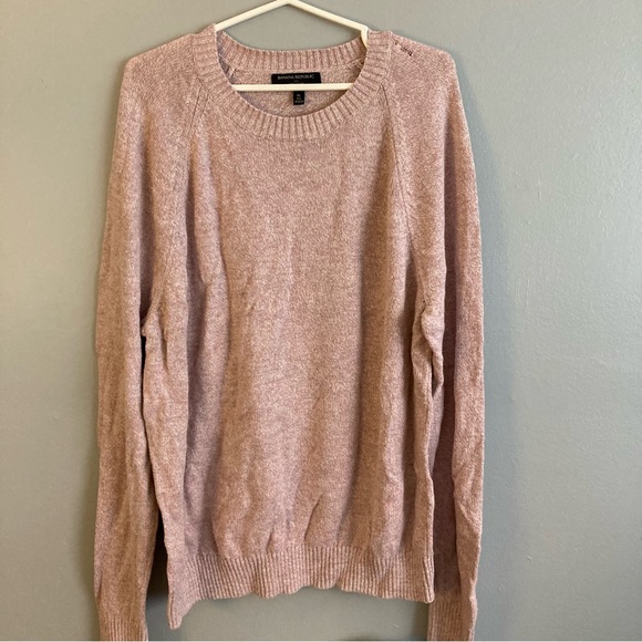 Banana Republic Factory Sweaters - Banana republic pink knit sweater women’s size xl linen blend